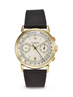 Patek Philippe Chronograph 1579 18k yellow gold Silver