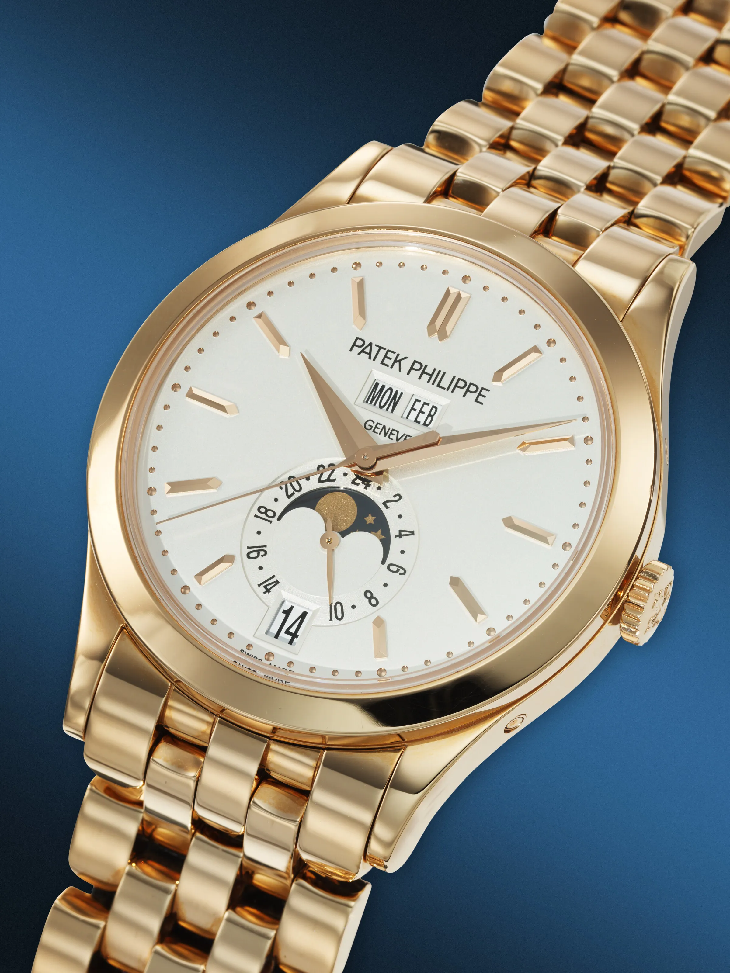 Patek Philippe Annual Calendar 5396/1R-010 38.5mm Rose gold Silver 1