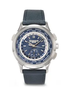 Patek Philippe World Time Chronograph 5930G-010 White gold Blue