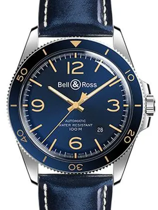 Bell & Ross BR V2 BRV292-BU-G-ST/SCA 41mm Stainless steel Blue