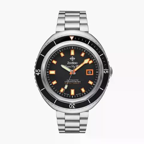 Zodiac Sea Wolf 44mm Stainless steel Black