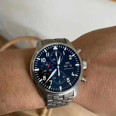 IWC Pilot Chronograph IW377710 43mm Stainless steel Black