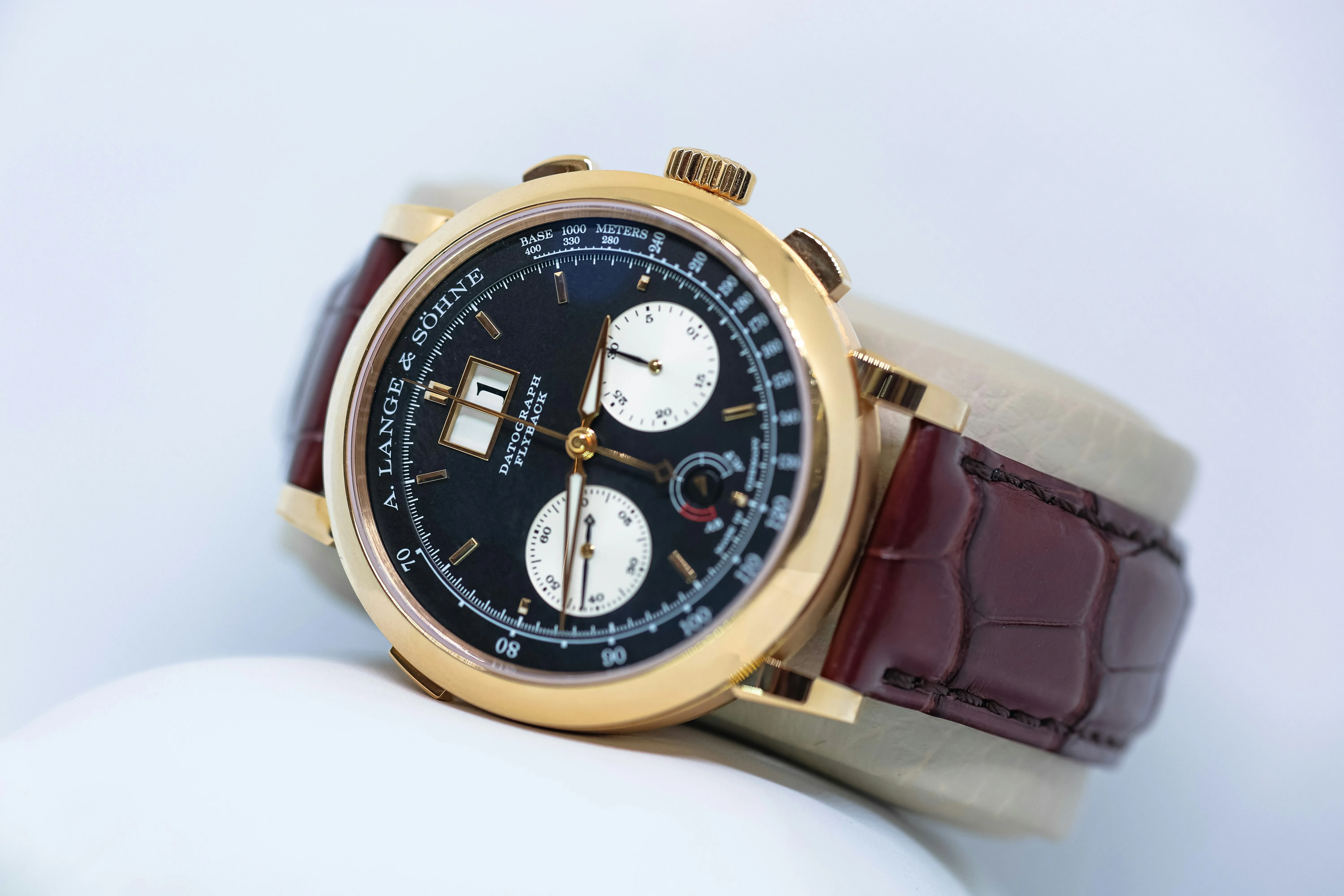 A. Lange & Söhne Datograph 405.031 41mm Rose gold Black