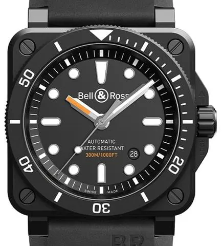 Bell & Ross Instruments BR0392-D-BL-CE/SRB 42mm Ceramic Black