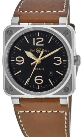 Bell & Ross Instruments BR0392-GH-ST/SCA 42mm Stainless steel Black