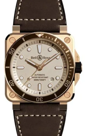 Bell & Ross Instruments BR0392-D-WH-BR/SCA 42mm Bronze White