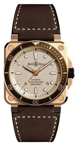 Bell & Ross Instruments BR0392-D-WH-BR/SCA 42mm Bronze White