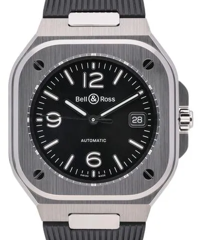 Bell & Ross Urban BR05C-BL-ST/SST 42mm Stainless steel Black