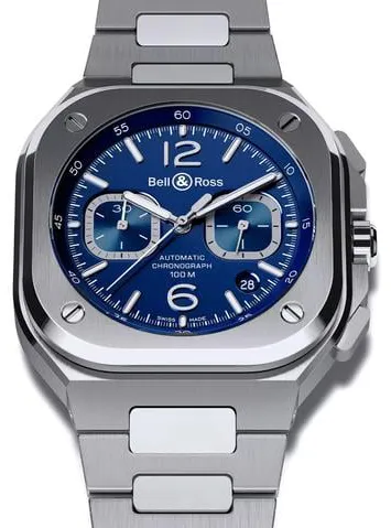 Bell & Ross Urban BR05C-BU-ST/SST 42mm Stainless steel Blue