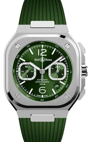 Bell & Ross Urban BR05C-GN-ST/SRB 42mm Stainless steel Green