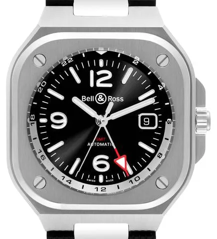 Bell & Ross Urban BR05G-BL-ST/SRB 41mm Stainless steel Black