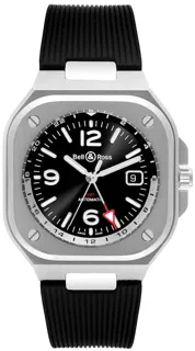 Bell & Ross Urban BR05G-BL-ST/SRB Stainless steel Black