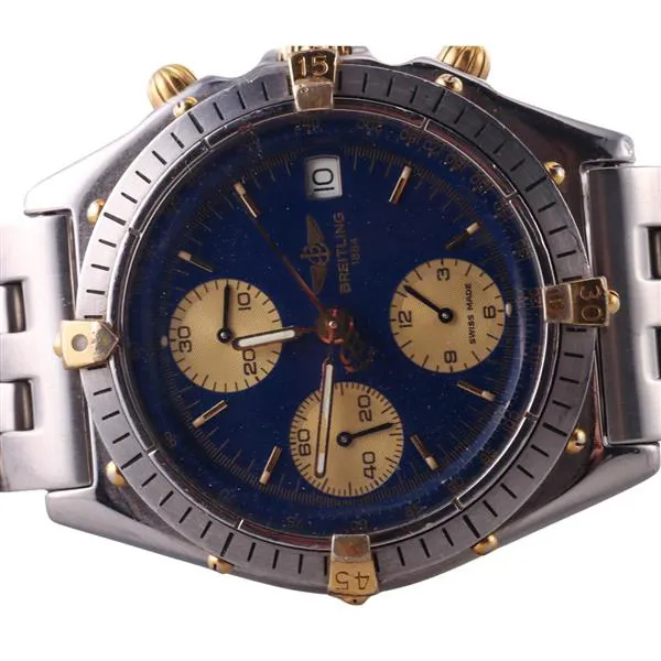 Breitling Chronomat 81950 39mm Yellow gold and stainless steel Blue 1
