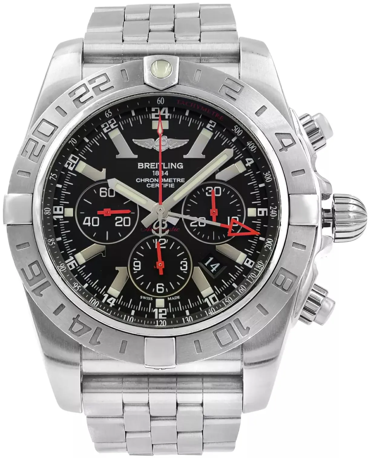 Breitling Chronomat AB0412 47mm Stainless steel Black