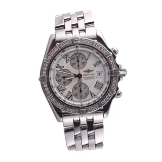 Breitling Crosswind A13355 Stainless steel and Diamond Mother-of-pearl