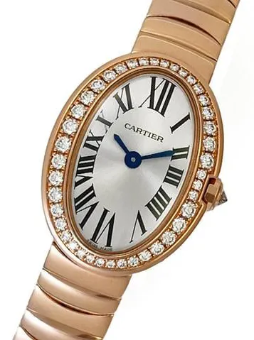 Cartier Mini Baignoire WB520026 25.5mm Rose gold Silver