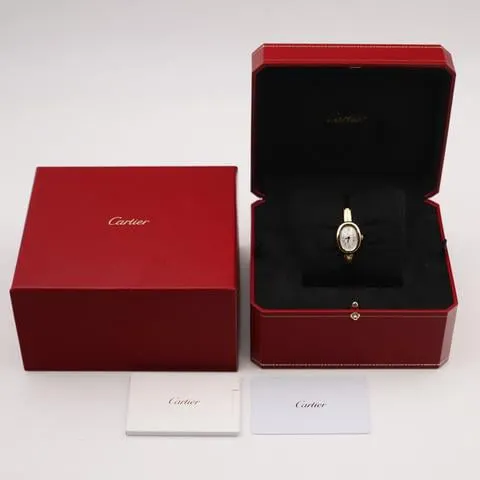 Cartier Baignoire WGBA0035 24.5mm Yellow gold Silver 1