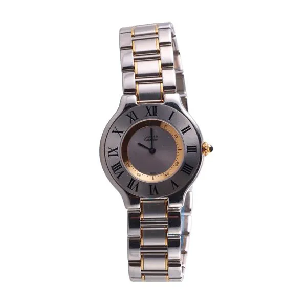 Cartier Must de Cartier 1330 31mm Yellow gold and stainless steel Silver