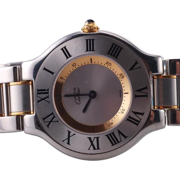 Cartier Must de Cartier 1330 31mm Yellow gold and stainless steel Silver 1