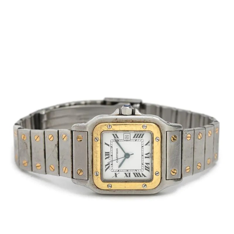 Cartier Santos 2961 29mm Yellow gold and stainless steel 4