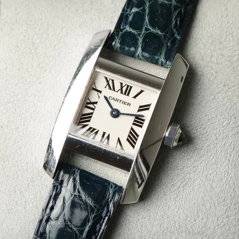 Cartier Tank 2825 20mm White gold White