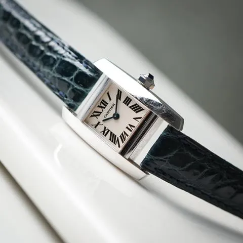 Cartier Tank 2825 20mm White gold White 1