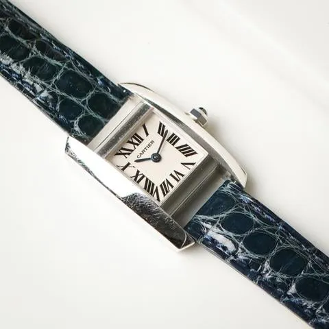 Cartier Tank 2825 20mm White gold White 2