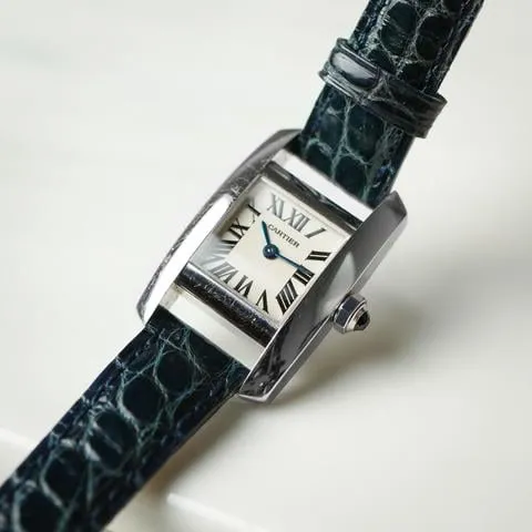 Cartier Tank 2825 20mm White gold White 3