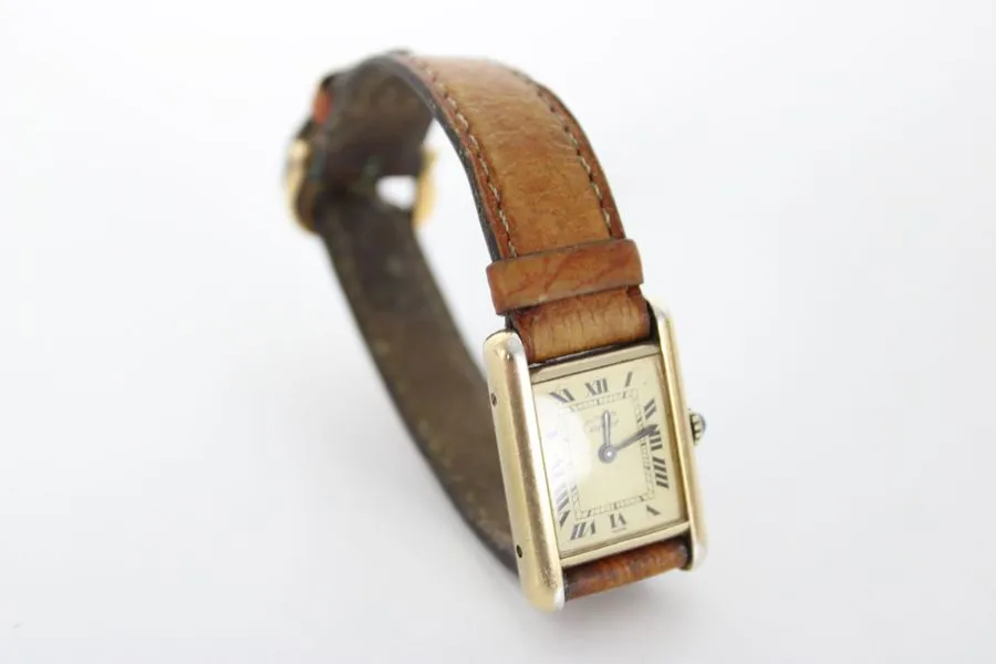 Cartier Tank Must 3 083108 22mm Vermeil