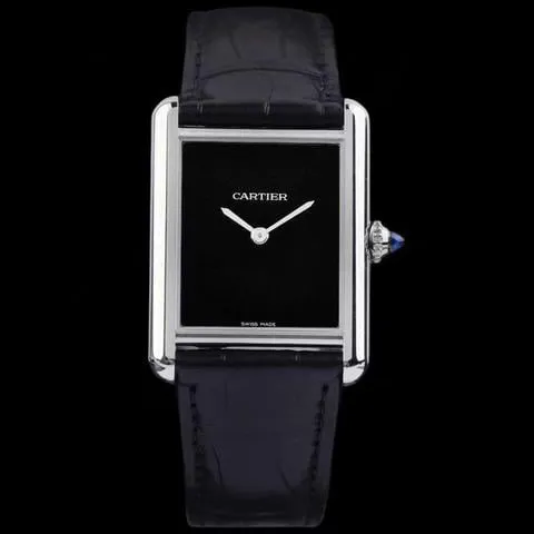 Cartier Tank WSTA0072 33.5mm Stainless steel Black