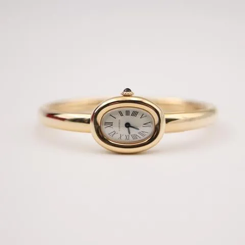 Cartier Baignoire WGBA0018 24.5mm Yellow gold Silver