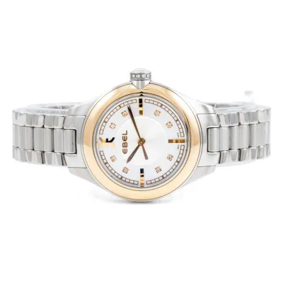 Ebel Onde 1216094 30mm Rose gold and Stainless steel Silver and Diamond 3