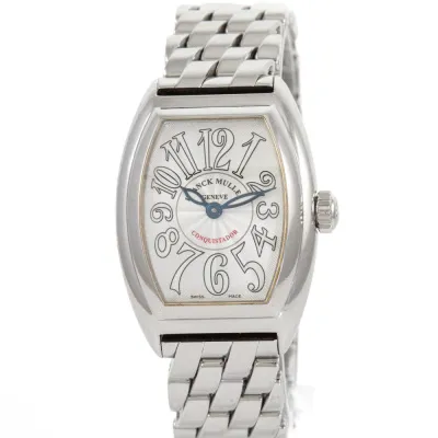 Franck Muller Conquistador 8005LQZ 33mm Stainless steel Silver