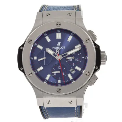 Hublot Big Bang 301.SX.7123.VR.FCJ15 44mm Titanium and Stainless steel Blue