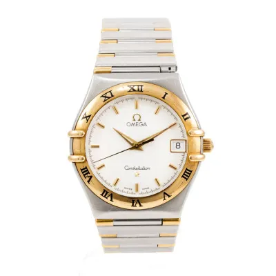 Omega Constellation Quartz 396.1201 34mm Yellow gold and Stainless steel White