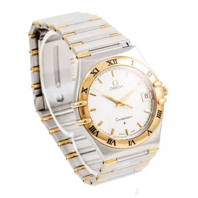 Omega Constellation Quartz 396.1201 34mm Yellow gold and Stainless steel White 5