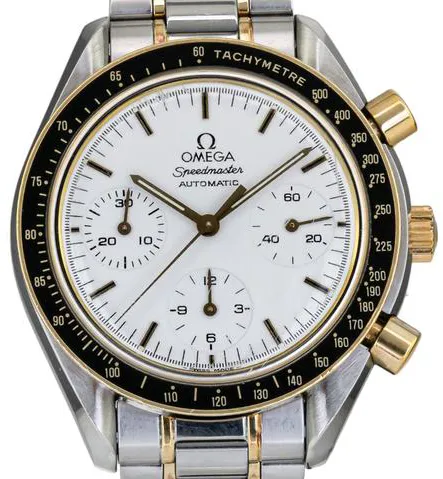 Omega Speedmaster Reduced 175.0032 39mm Yellow gold and stainless steel White