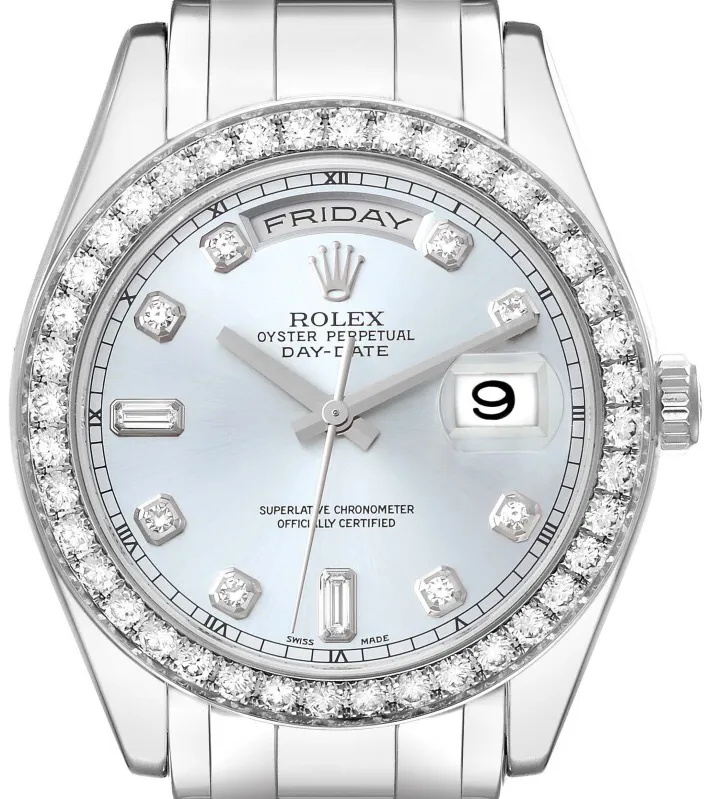 Rolex Day-Date 18946 39mm Platinum Blue 1