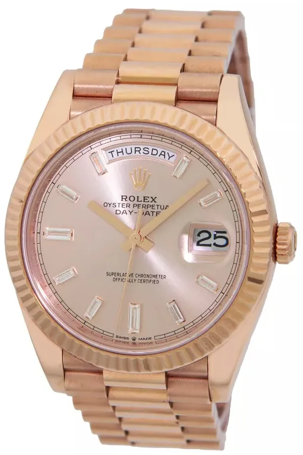 Rolex Day-Date 40 228235-0004 40mm Everose gold Gray