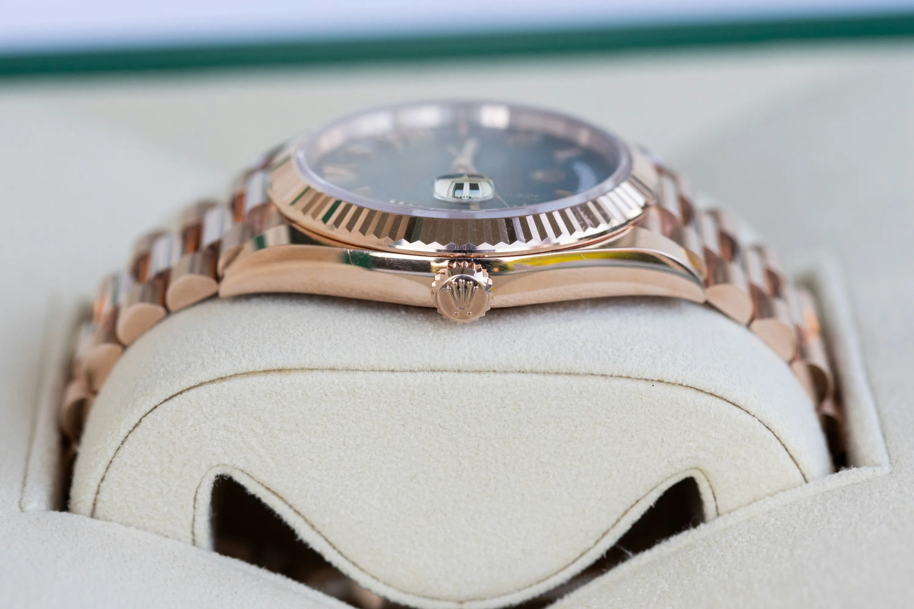 Rolex Day-Date 40 228235 40mm Rose gold Green 13