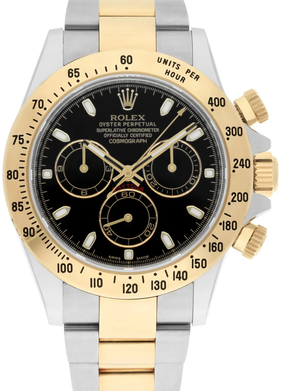 Rolex Daytona 116523-0039 40mm Yellow gold Black