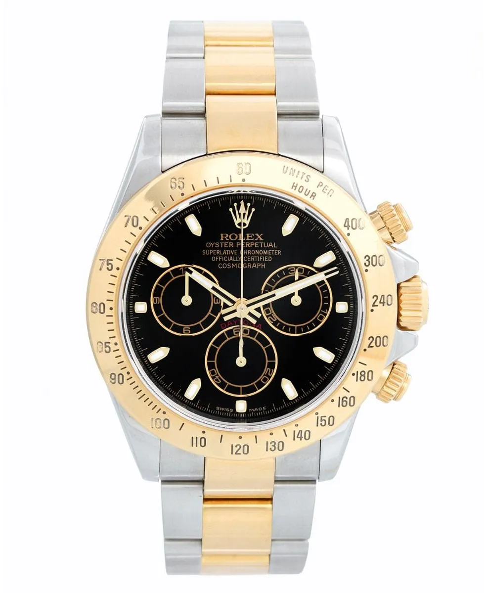 Rolex Daytona 116523-0039 40mm Yellow gold Black