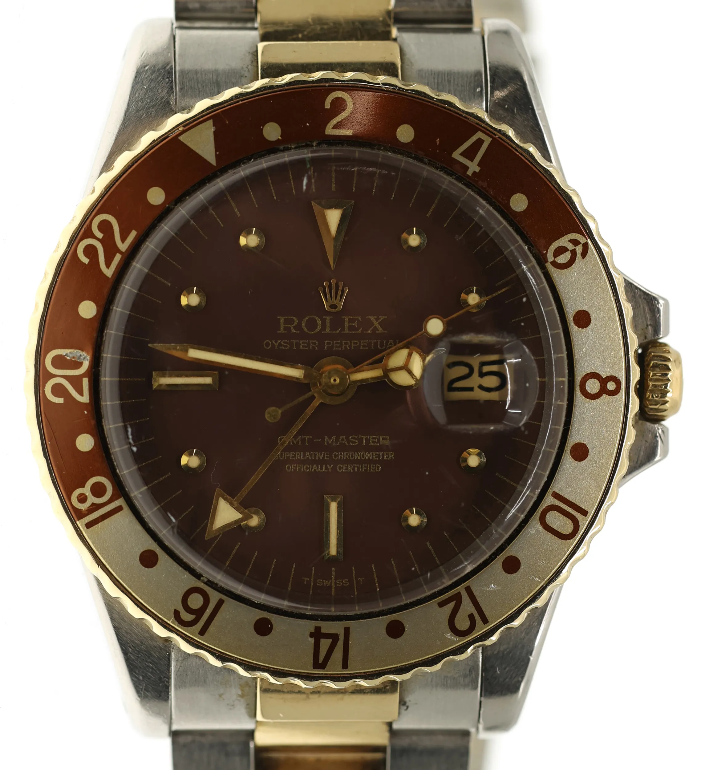 Rolex GMT-Master 1675 40mm Yellow gold and Stainless steel Brown 7