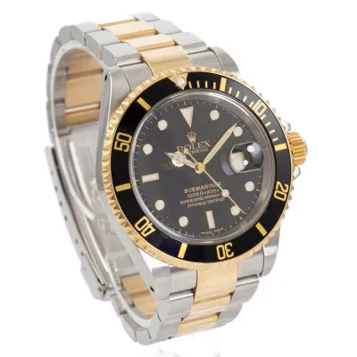 Rolex Submariner 16613 40mm Yellow gold and Stainless steel Black 3