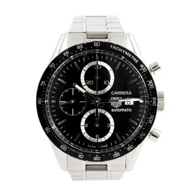 TAG Heuer Carrera CV2010 41mm Stainless steel Black