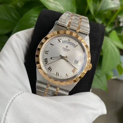 Tudor Royal M28603-0001 41mm Yellow gold and stainless steel Silver 4