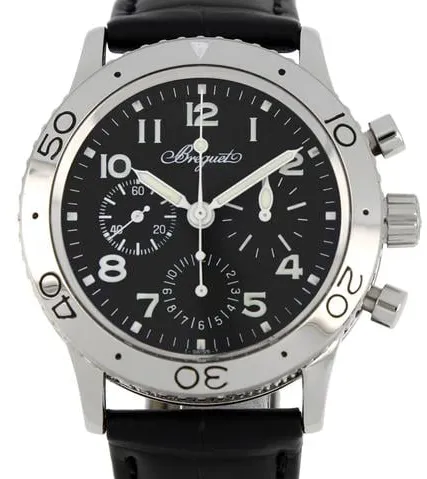 Breguet Type XX - XXI - XXII 3800 39mm Stainless steel Black