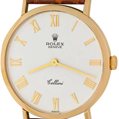 Rolex Cellini 4112/8 32mm Yellow gold White