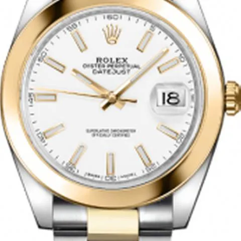 Rolex Datejust 41 126303 41mm Yellow gold and Stainless steel White