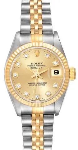 Rolex Datejust 69173G 26mm Stainless steel Champagne